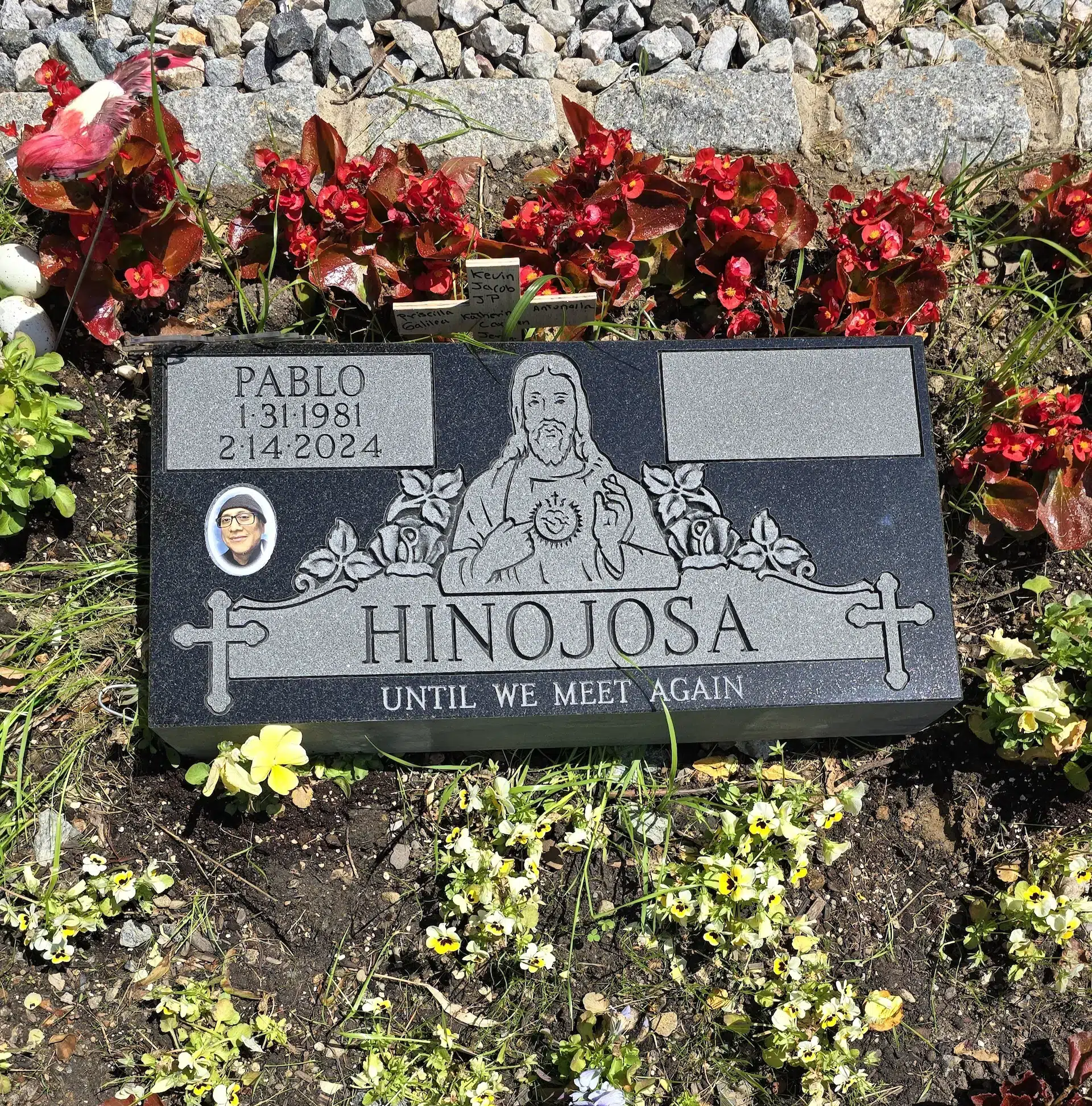 Granite Flush Marker hand-carved by Flush Marker Guide in NJ — image 3
