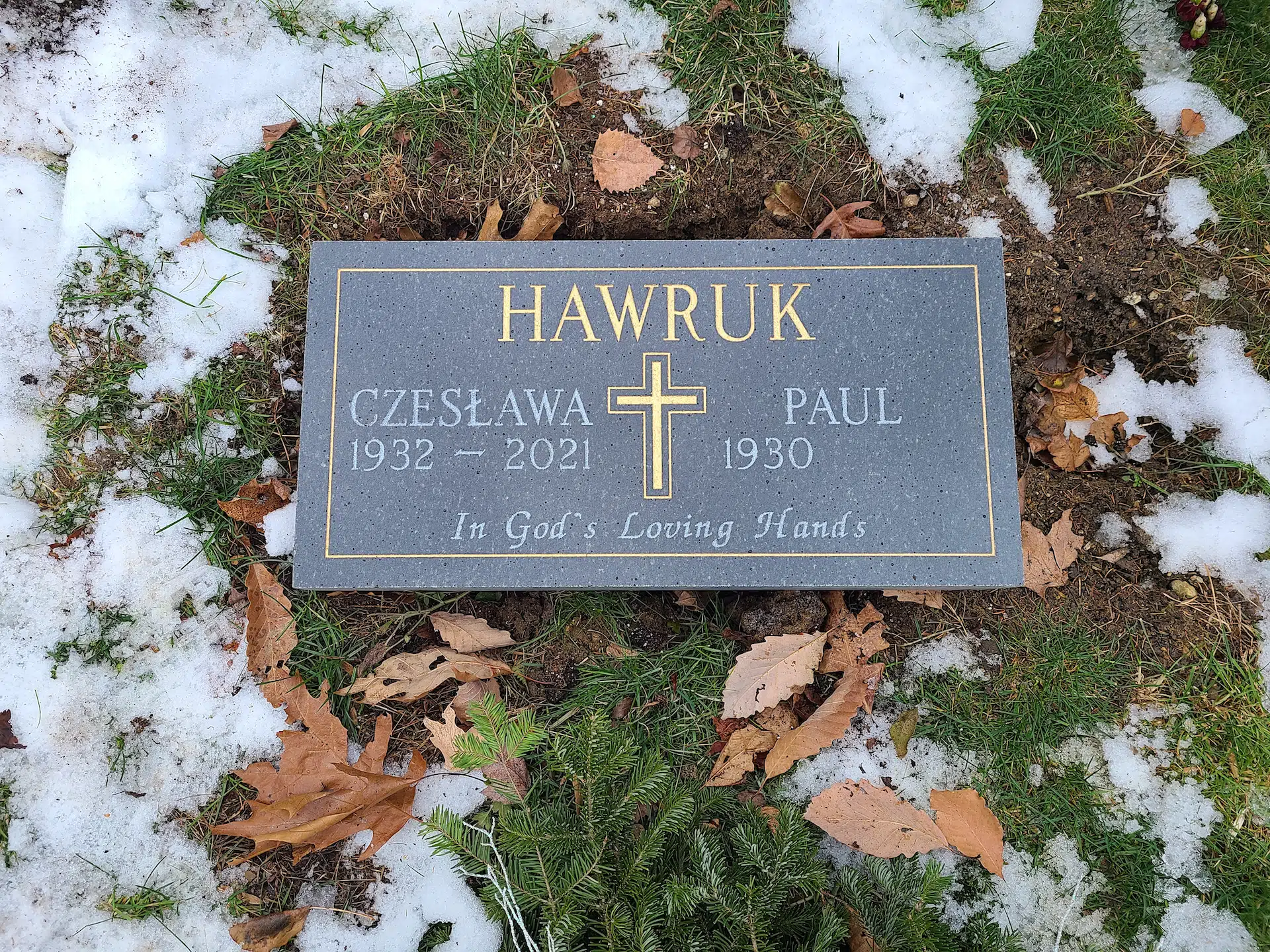 Granite Flush Marker hand-carved by Flush Marker Guide in NJ — image 2