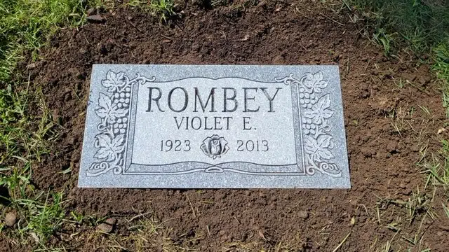 Granite Flush Marker hand-carved by Flush Marker Guide in NJ — image 4